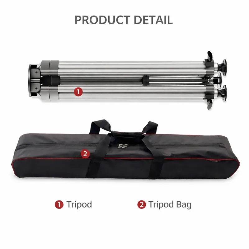 ZN-T200 Штатив нагрузки 200 кг (440,92 фунта) для блока панорамирования и наклона